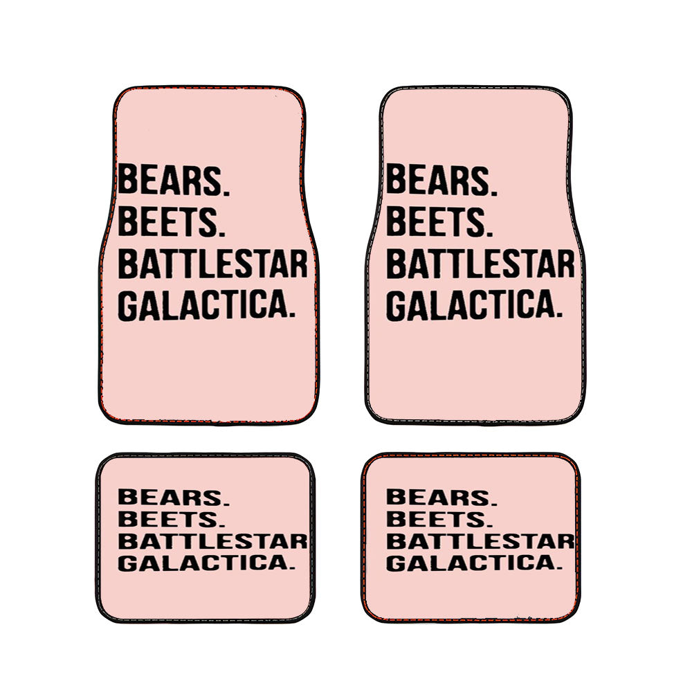 The Office Bears Beets Battlestar Galactica Car Floor Mats Accessories