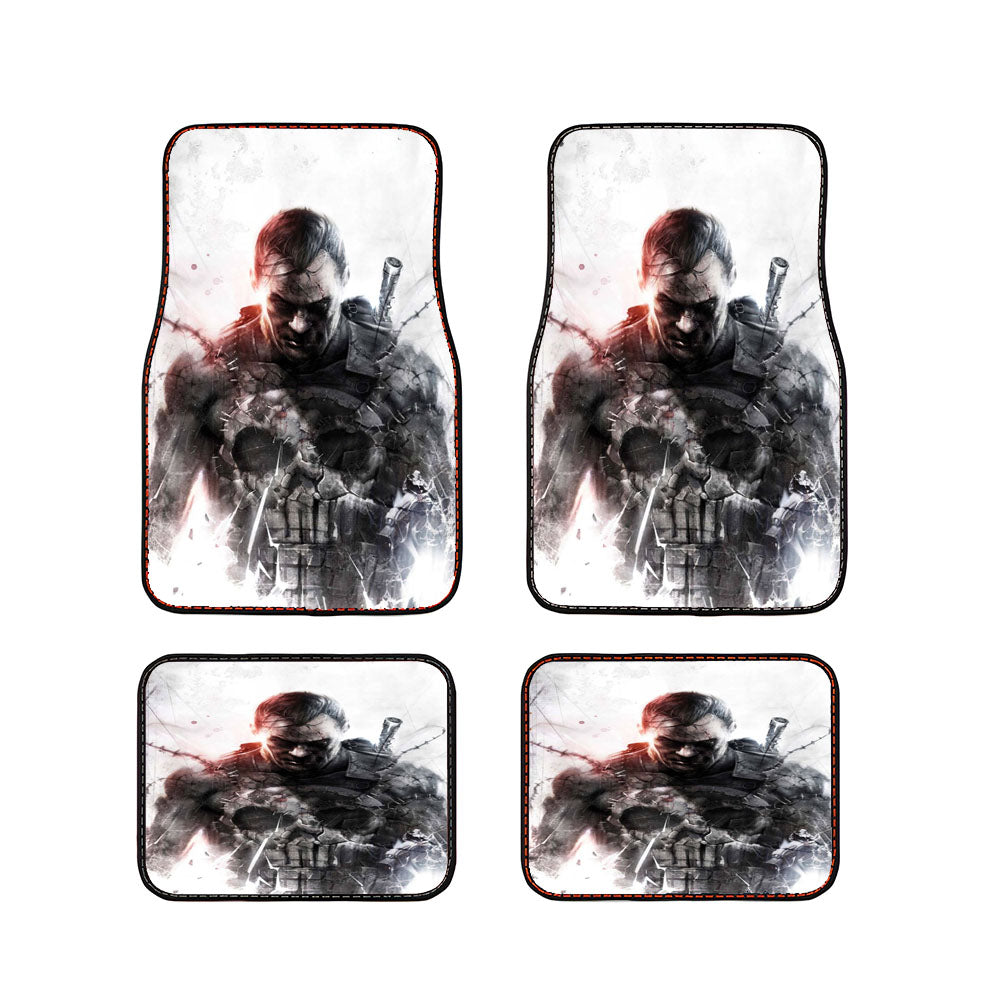 The Punisher Art Car Floor Mats Accessories