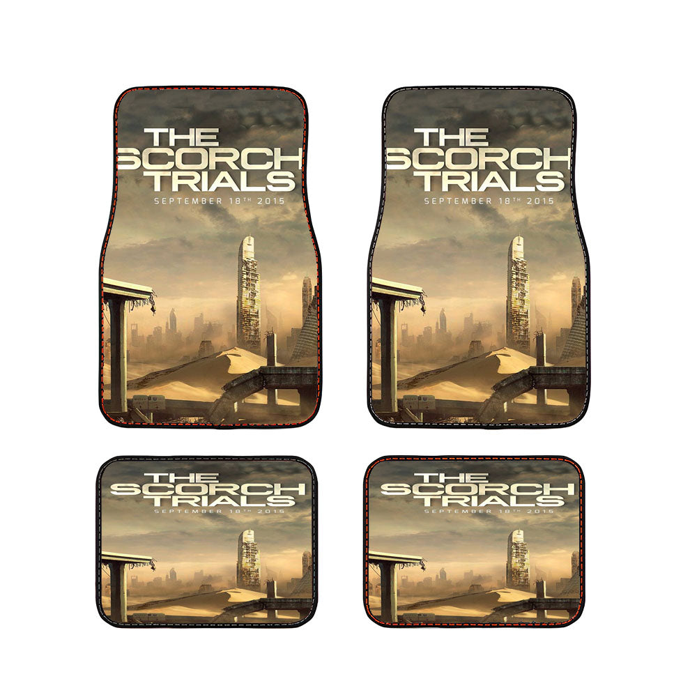 The Scorch Trials Poster Car Floor Mats Accessories