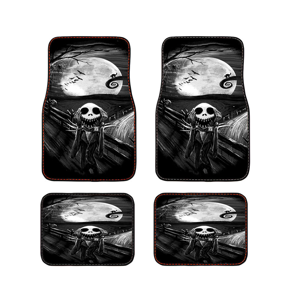 The Scream Nightmare Before Christmas Black Car Floor Mats Accessories