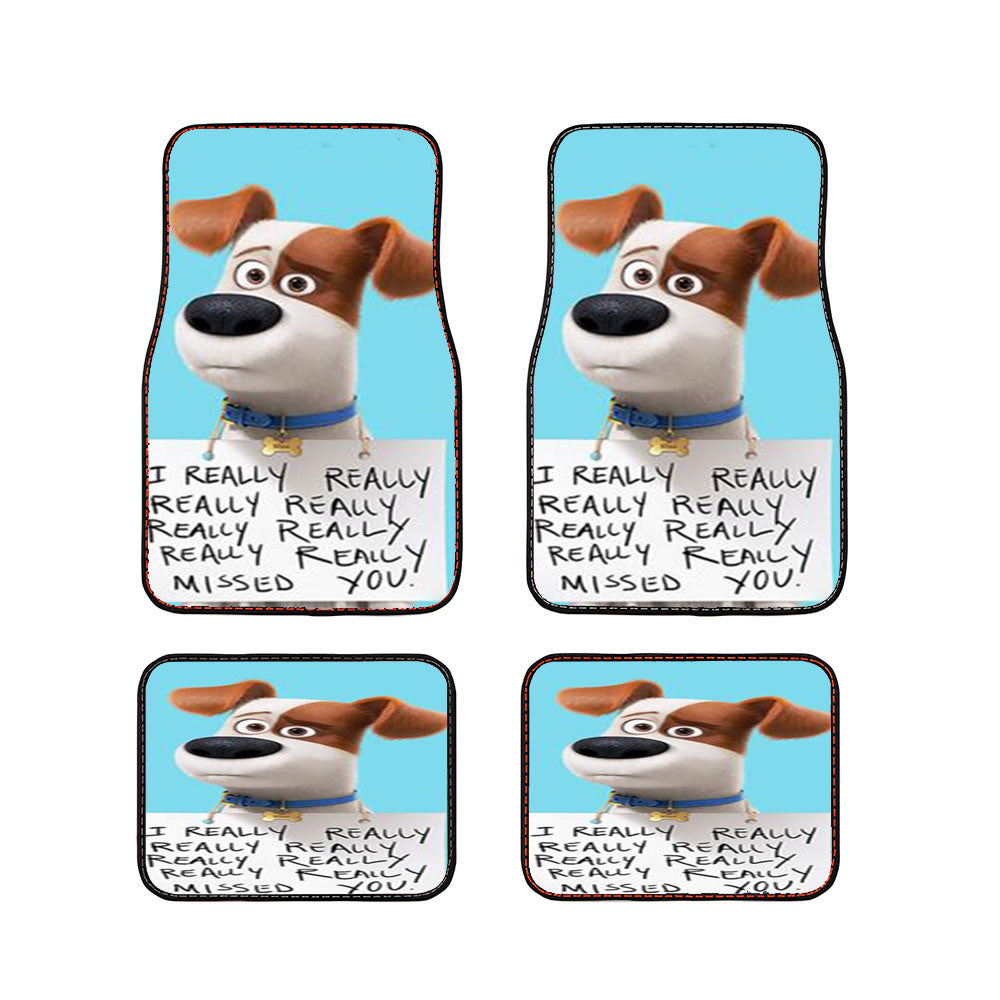 The Secret Life Of Pets Max Quote Car Floor Mats Accessories