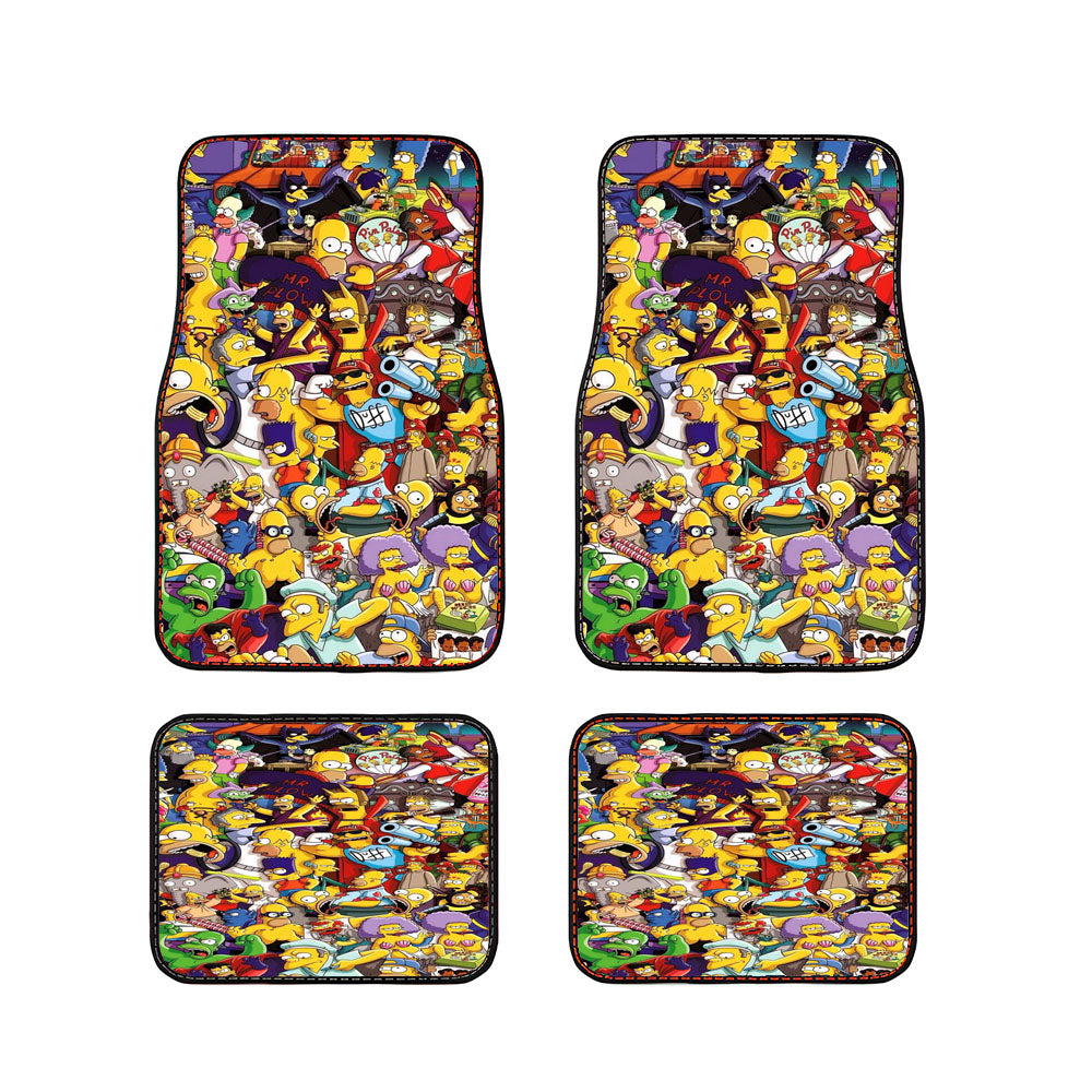 The Simpson All Character Car Floor Mats Accessories