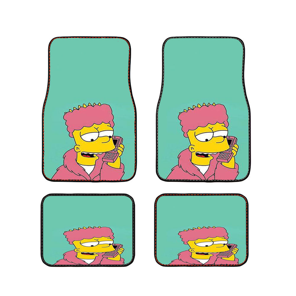 The Simpsons Bart Car Floor Mats Accessories