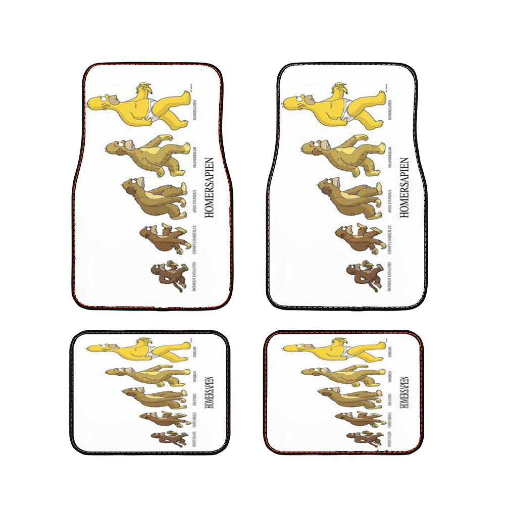 The Simpsons Homersapien Car Floor Mats Accessories