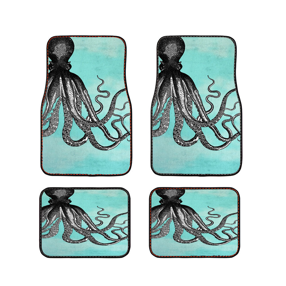 The Telepathic Octopus Car Floor Mats Accessories