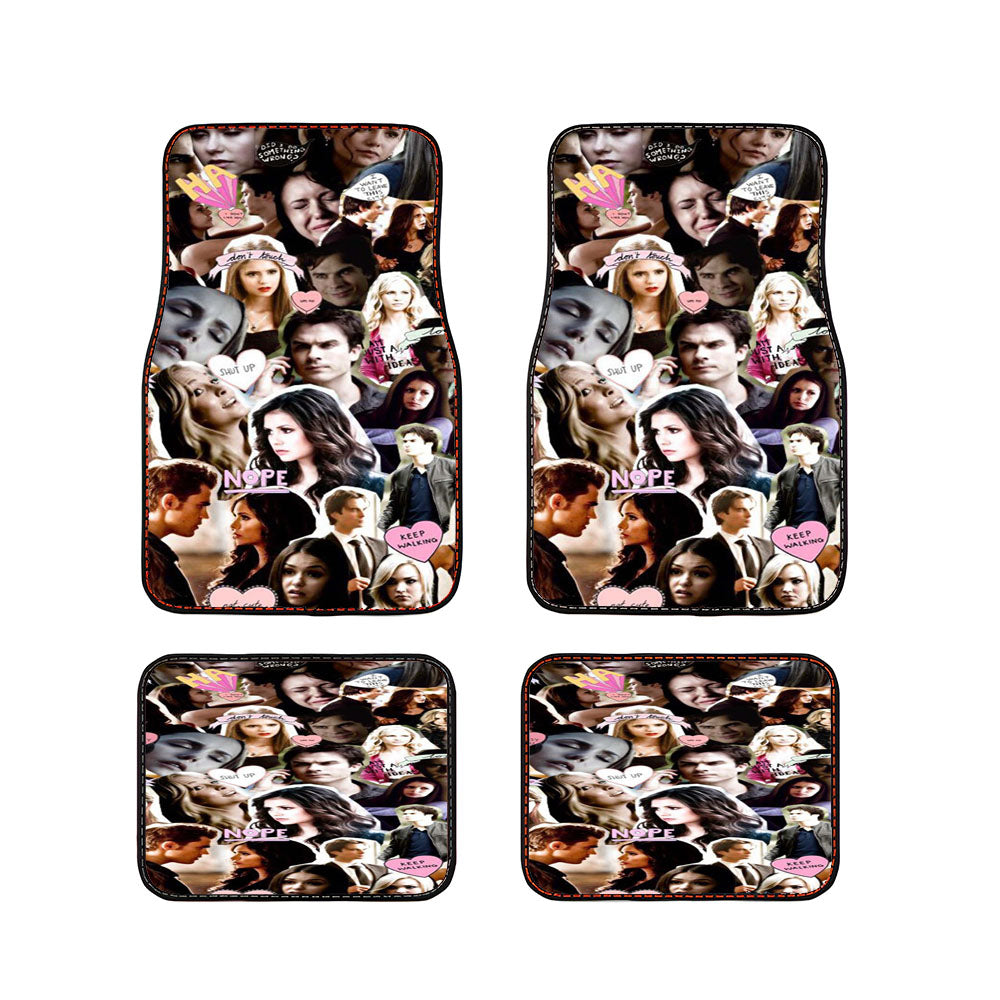The Vampire Diaries Collage Nina Paul Ian Car Floor Mats Accessories