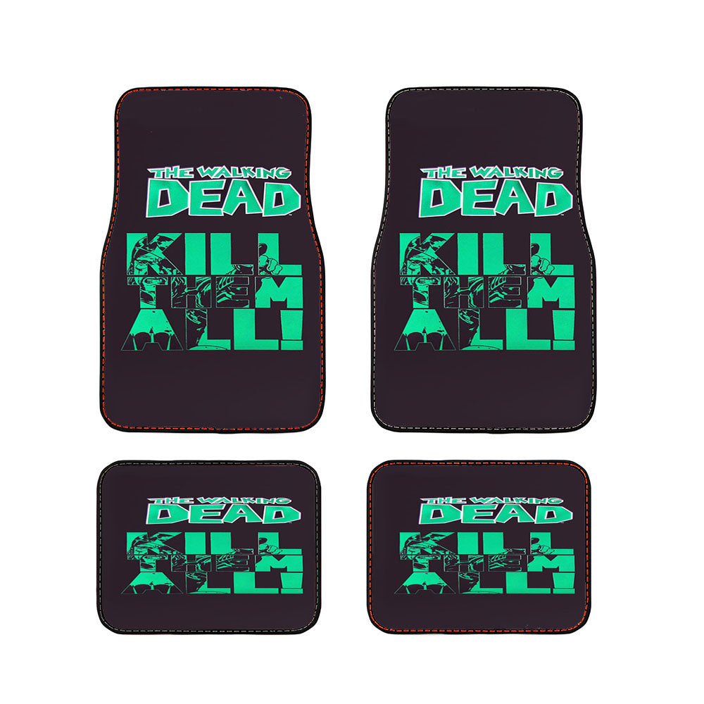 The Walking Dead Kill Them Car Floor Mats Accessories