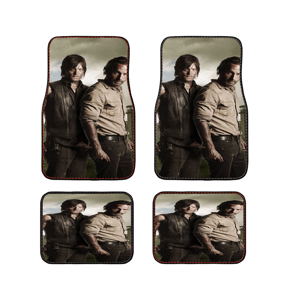The Walking Dead Rick And Daryl Car Floor Mats Accessories