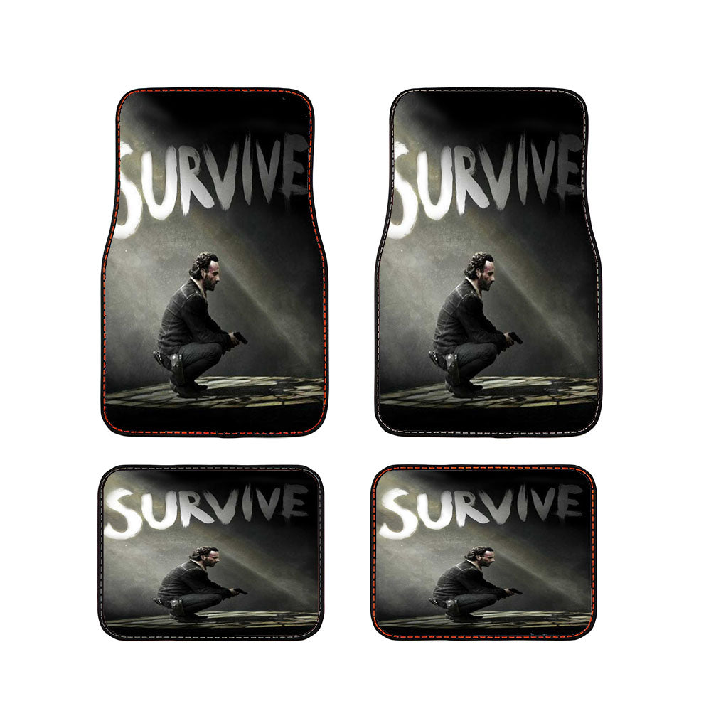 The Walking Dead Rick Survive Car Floor Mats Accessories