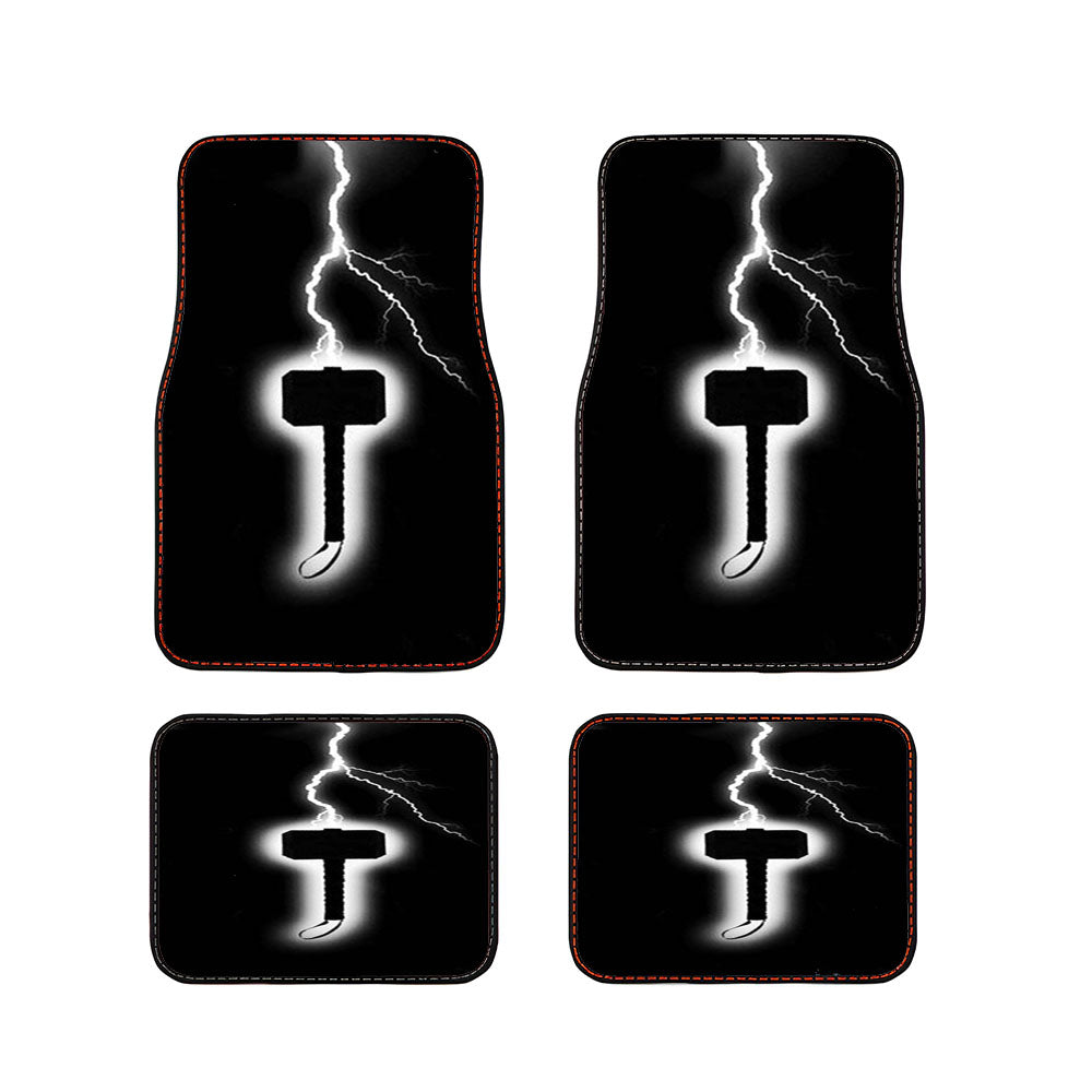Thor Lightning Hammer Car Floor Mats Accessories
