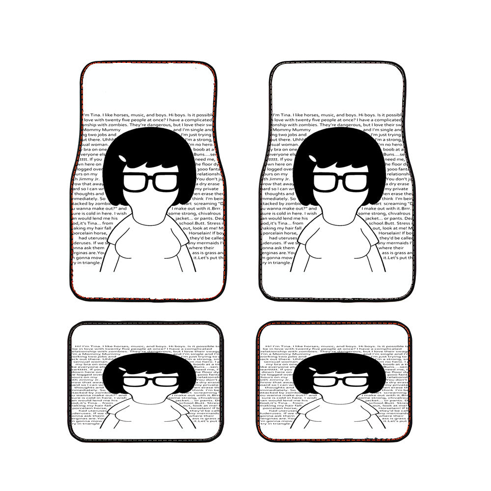 Tina Bobs Burgers Quotes Car Floor Mats Accessories