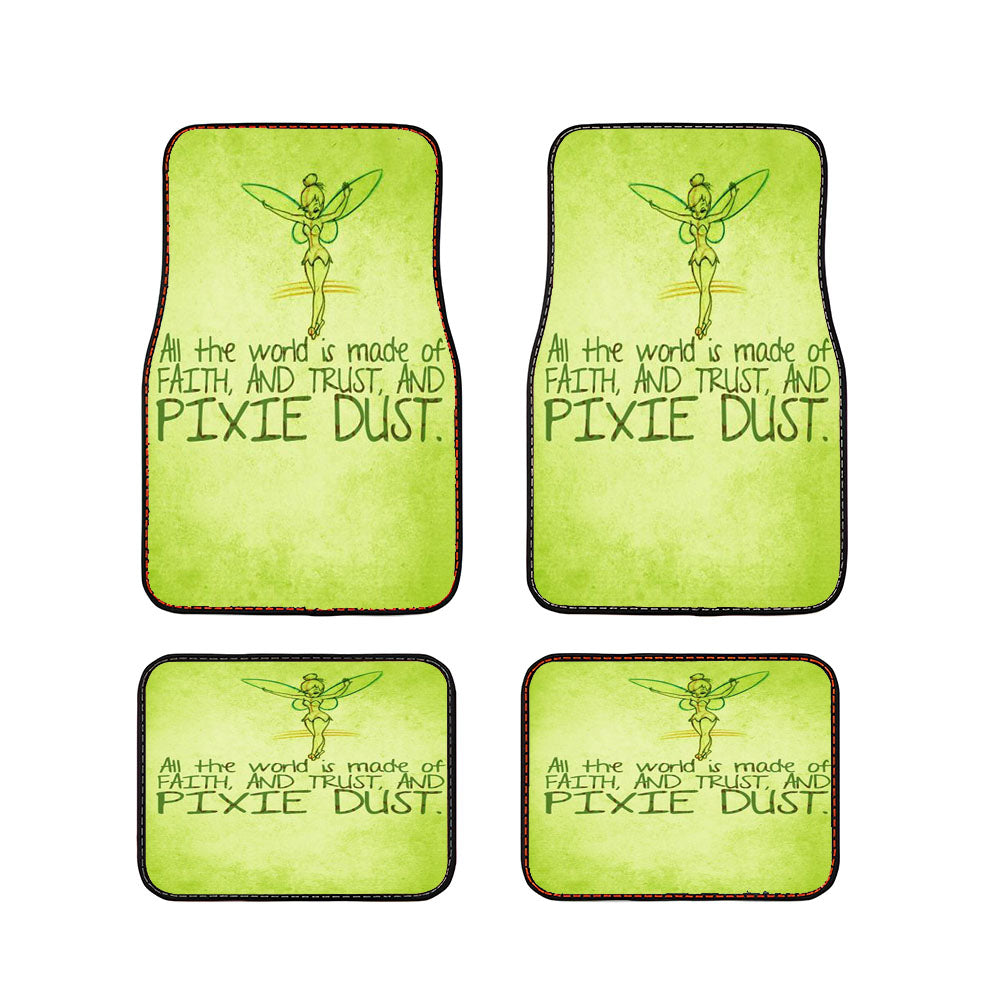 Tinkerbell Pixie Dust Quotes Car Floor Mats Accessories