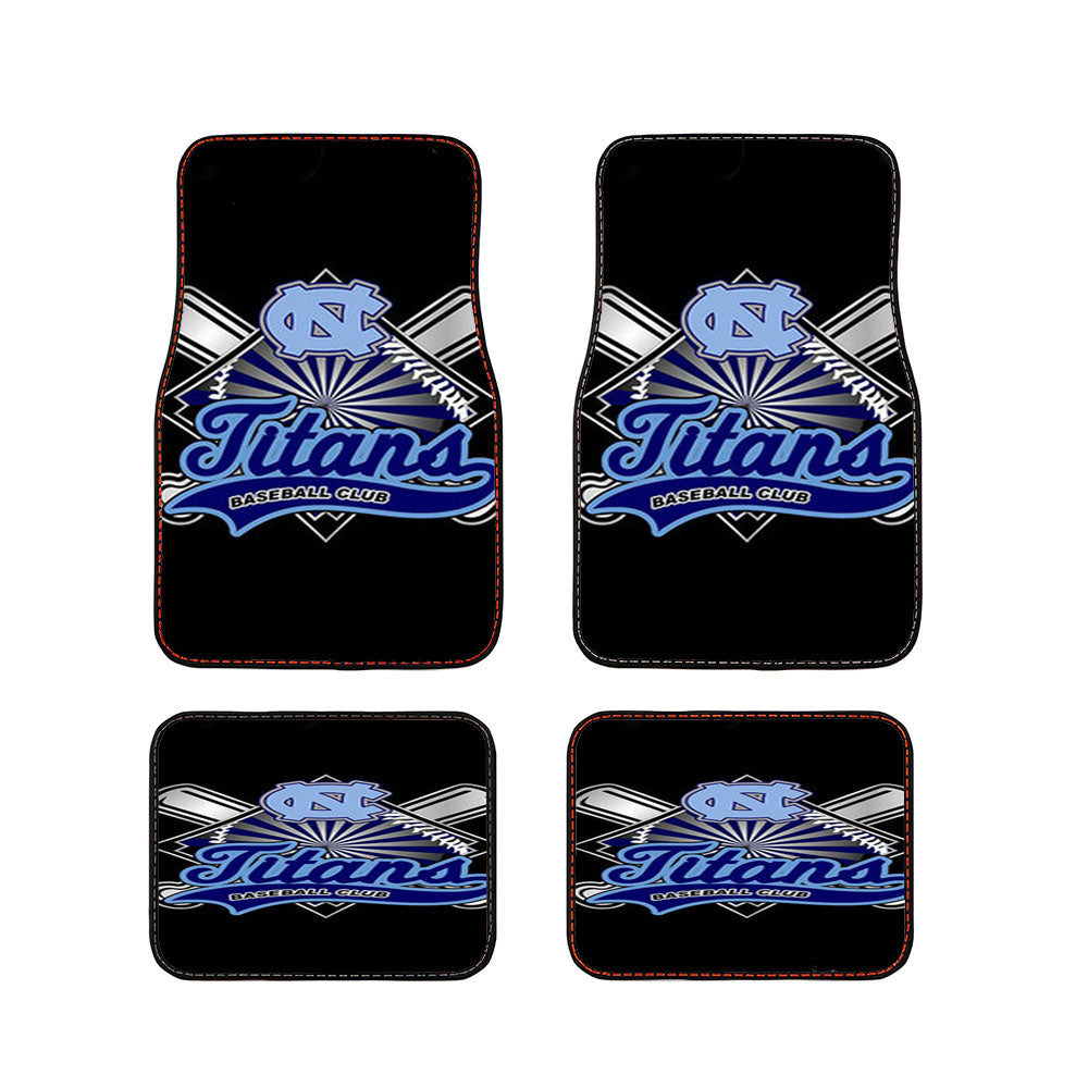 Titans Baseball Logo Black Car Floor Mats Accessories