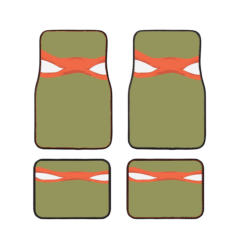 Tmnt Michaelangelo Minimal Face Car Floor Mats Accessories