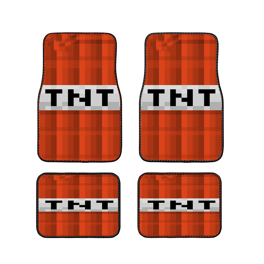 Tnt Bom Minecraft Creeper Game Car Floor Mats Accessories