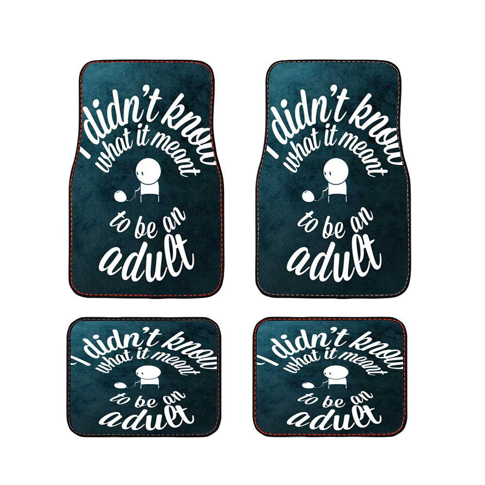 To Be An Adult Car Floor Mats Accessories