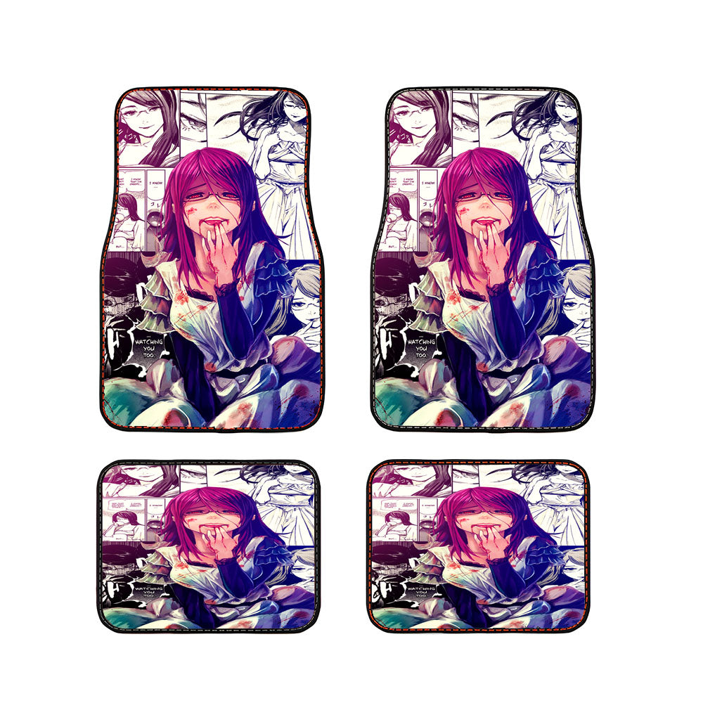 Tokyo Ghoul Art Rize Comic Car Floor Mats Accessories