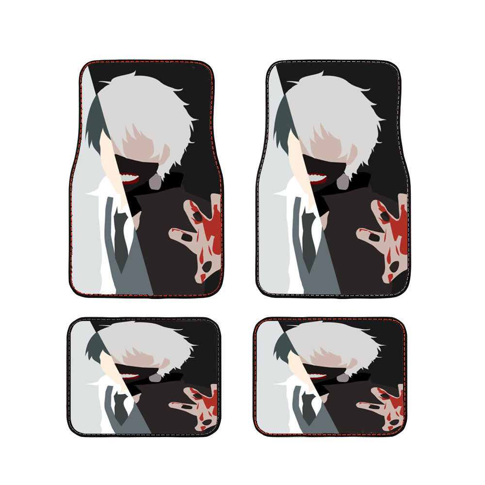 Tokyo Ghoul Ken Kaneki Minimalist Car Floor Mats Accessories