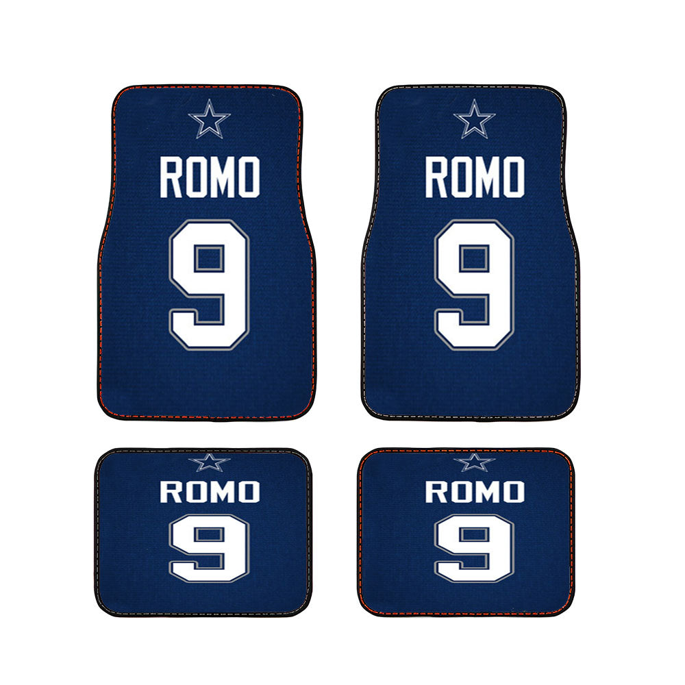 Tony Romo Jersey Car Floor Mats Accessories