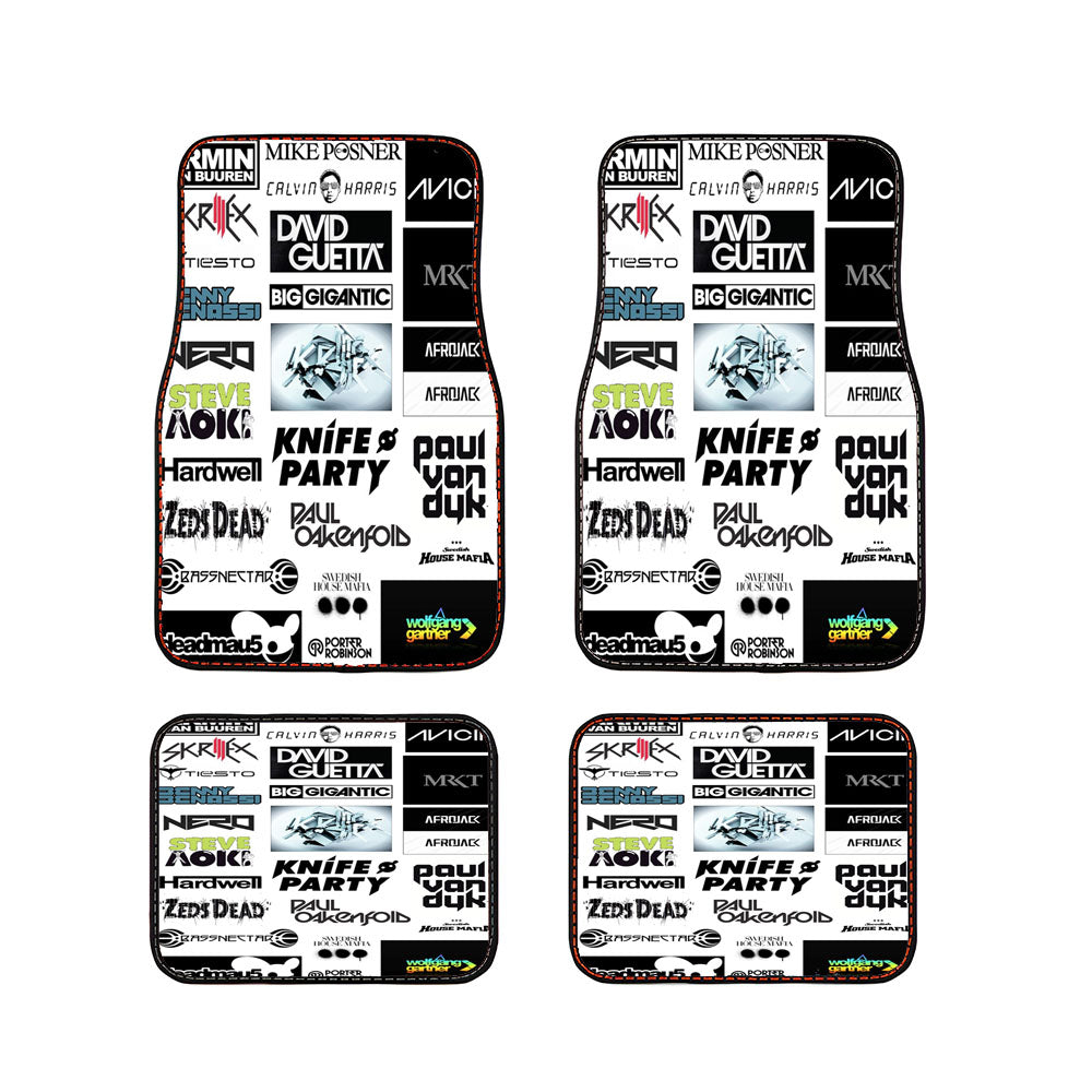 Top Dj Collage Car Floor Mats Accessories