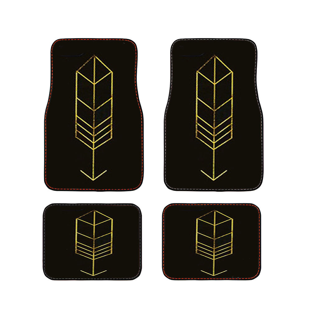 Tori Kelly Black Feather Quill Arrow Car Floor Mats Accessories