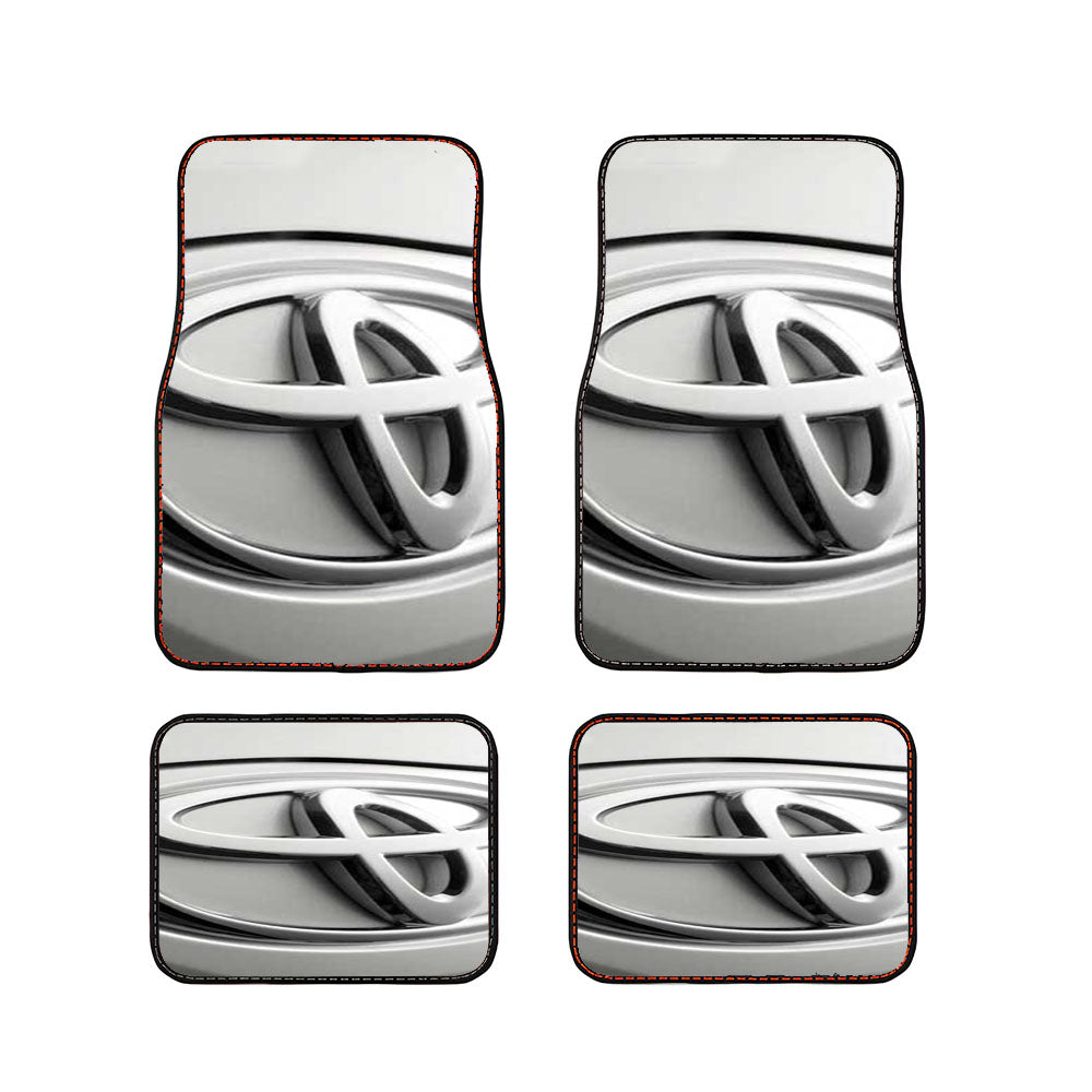 Toyota Logo Chrome Car Floor Mats Accessories