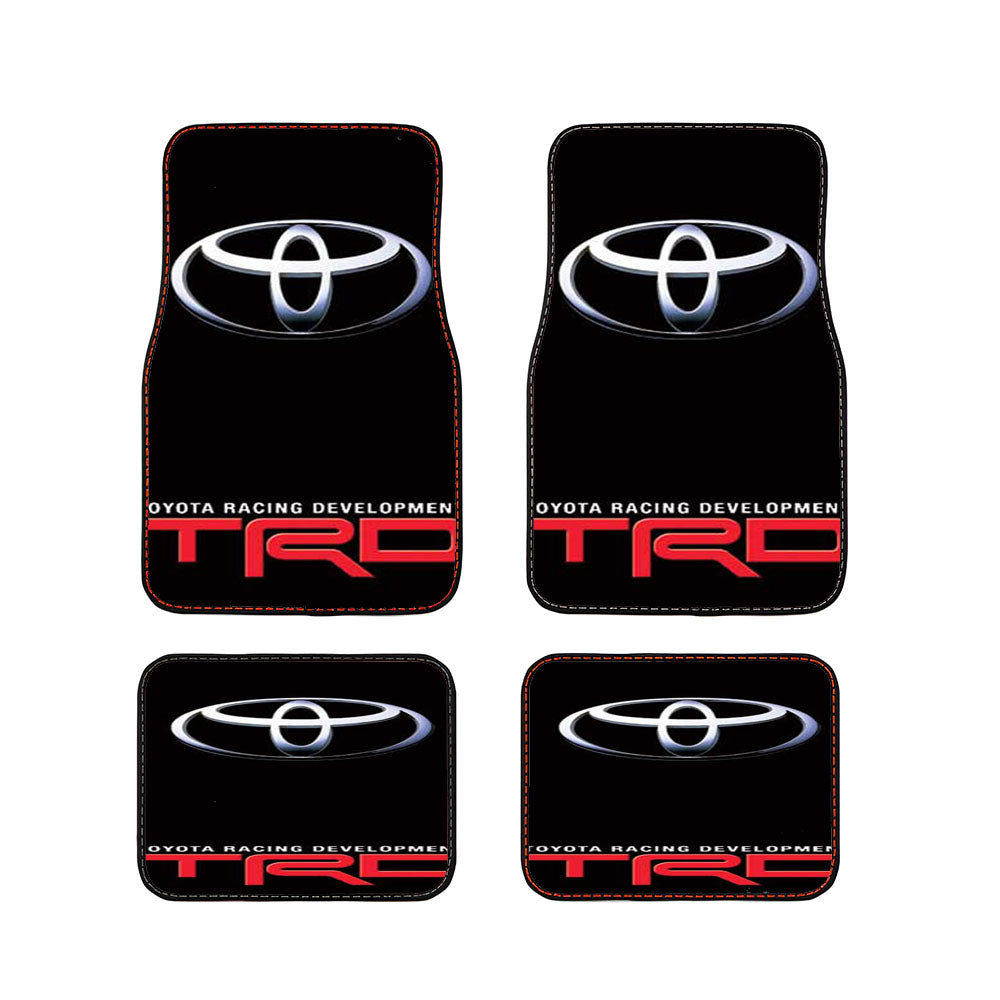 Toyota Trd Logo Red Car Floor Mats Accessories