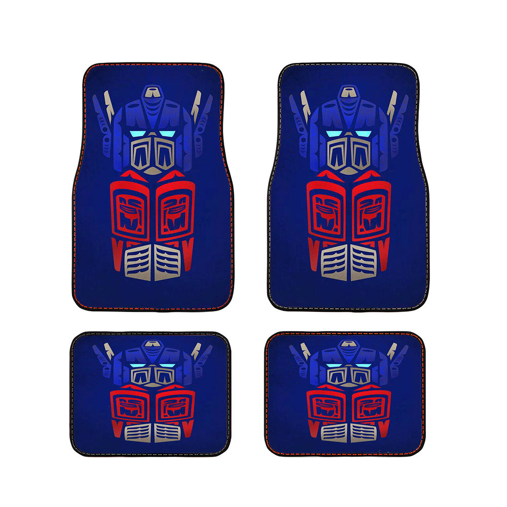 Transformers Logo Blue Car Floor Mats Accessories