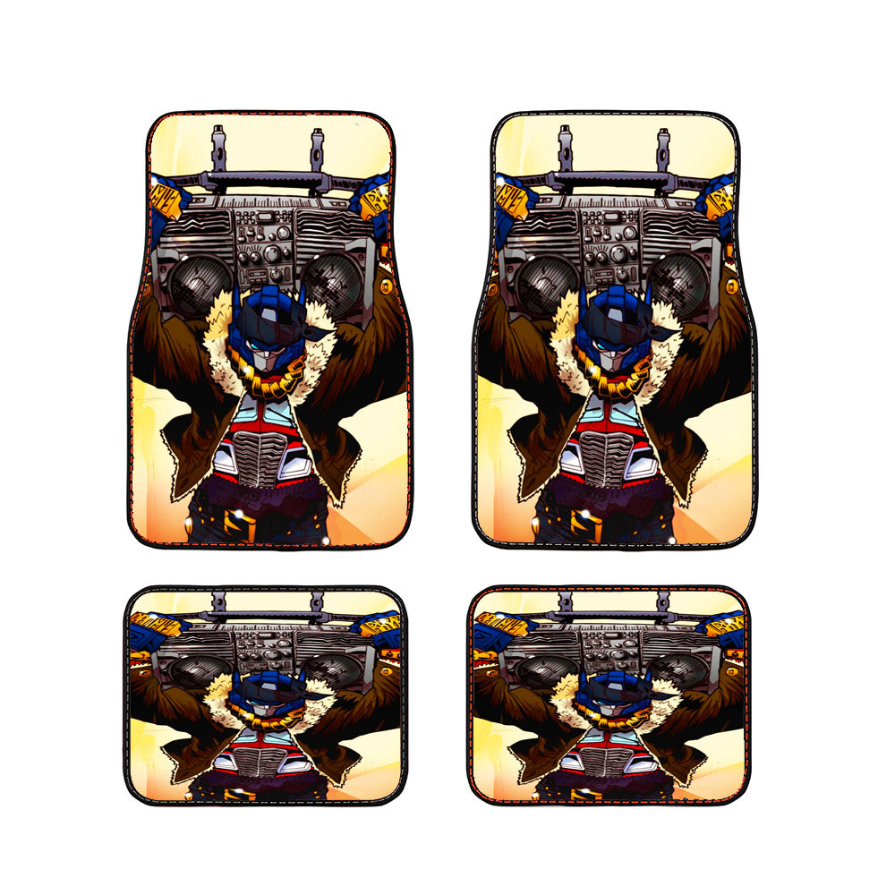 Transformers Optimus Hip Hop Music Car Floor Mats Accessories