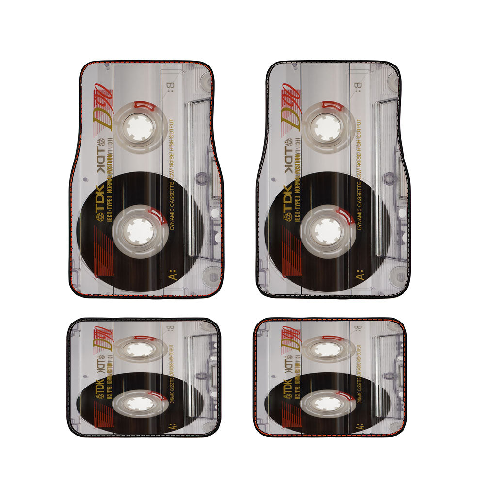 Transparent Cassette Tape Car Floor Mats Accessories