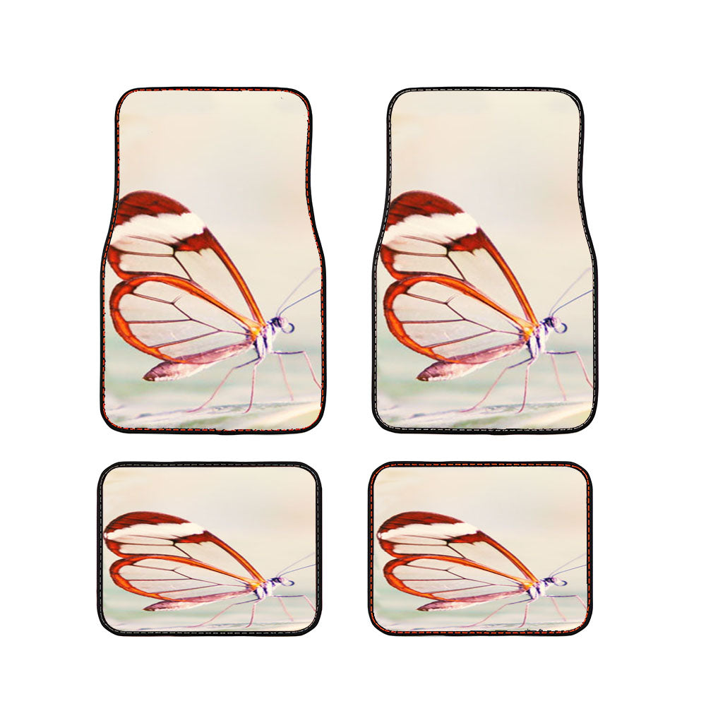 Transparent Wings Butterfly Car Floor Mats Accessories