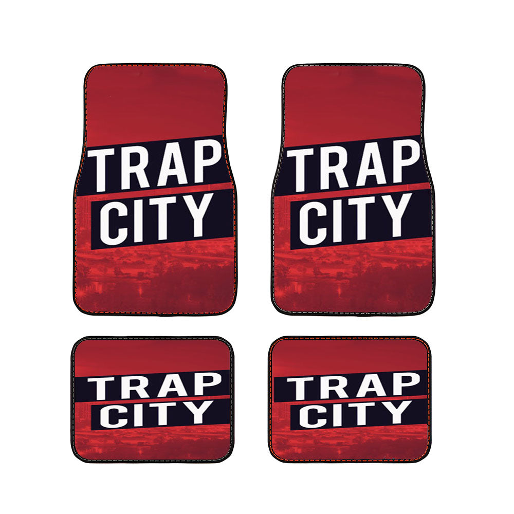 Trap City Red Car Floor Mats Accessories