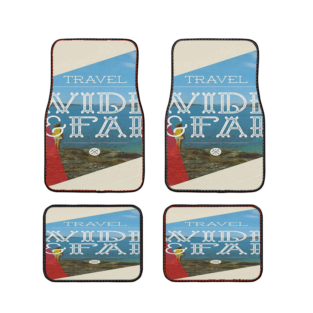 Travel Wide & Far Car Floor Mats Accessories