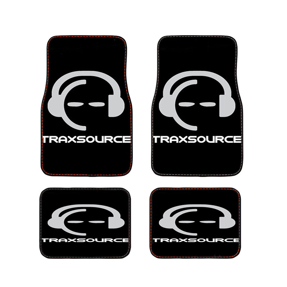 Traxsource Logo Black Car Floor Mats Accessories
