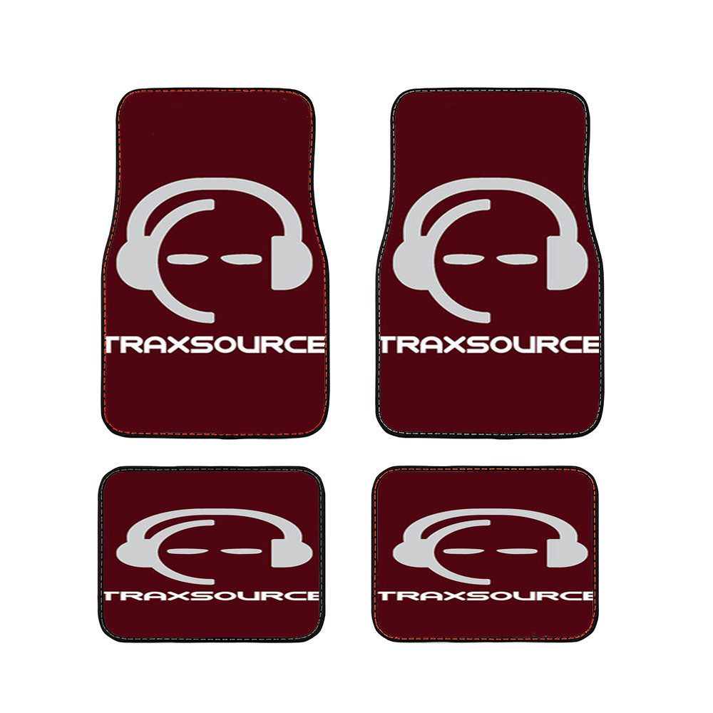 Traxsource Logo Red Car Floor Mats Accessories