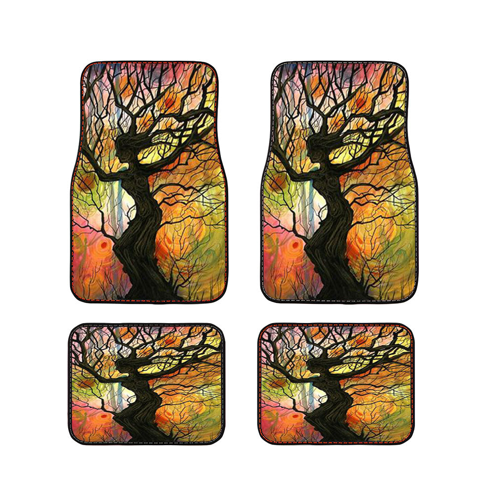 Tree Love Floral Car Floor Mats Accessories