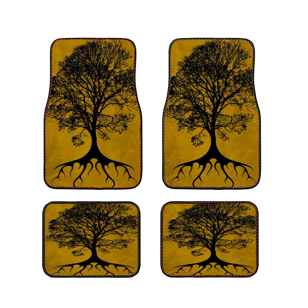 Tree Of Life Brown Car Floor Mats Accessories