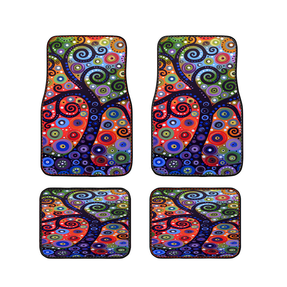 Tree Of Life,Rainbow,Tree Car Floor Mats Accessories