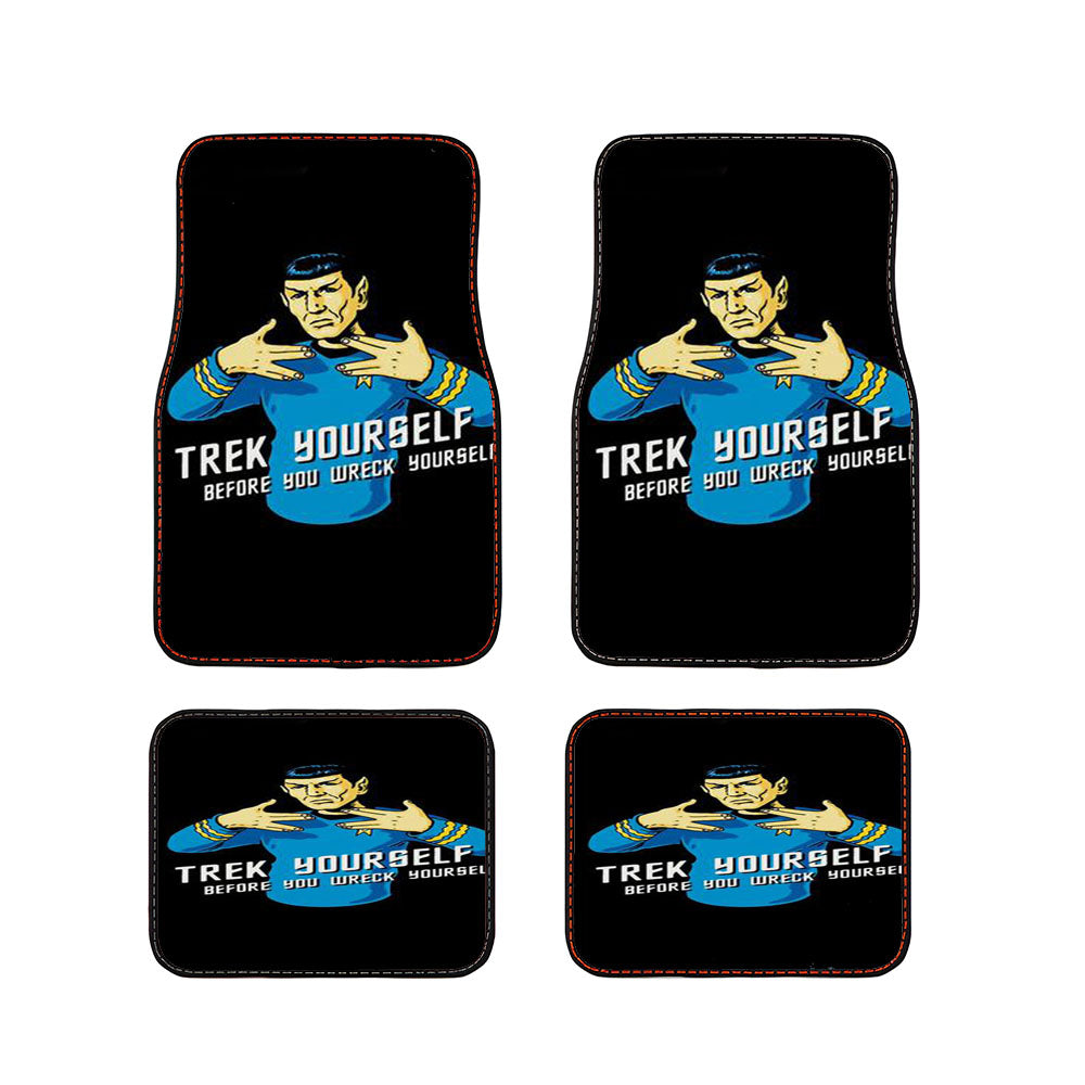 Trek Your Self Before You Wreck Yourself Car Floor Mats Accessories