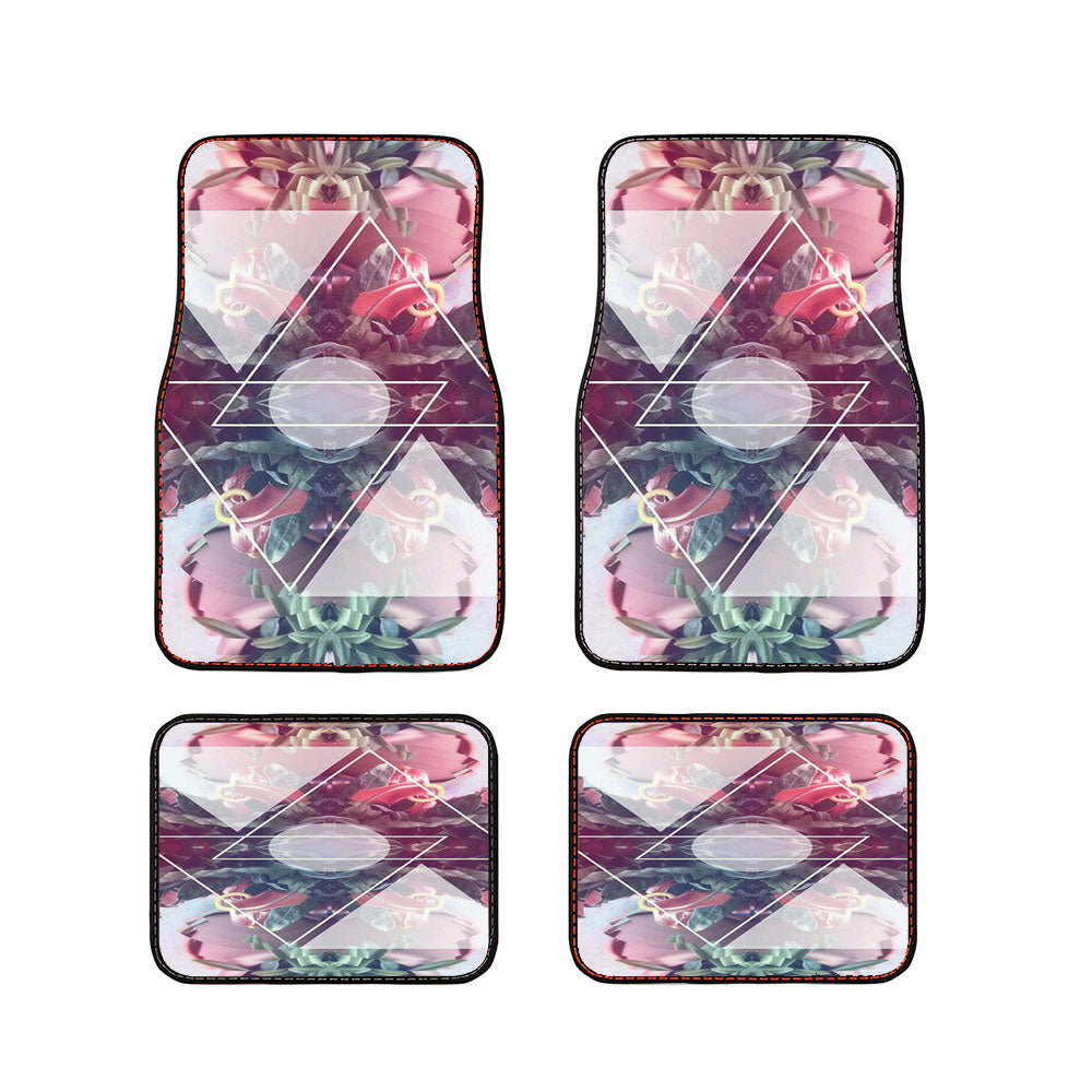 Triangle Flower Car Floor Mats Accessories