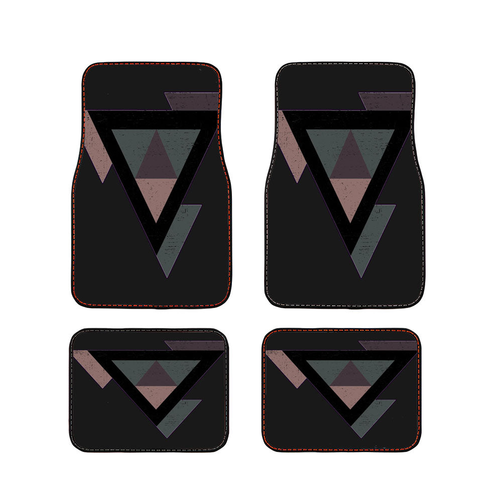 Triangle With Earth Tones Car Floor Mats Accessories