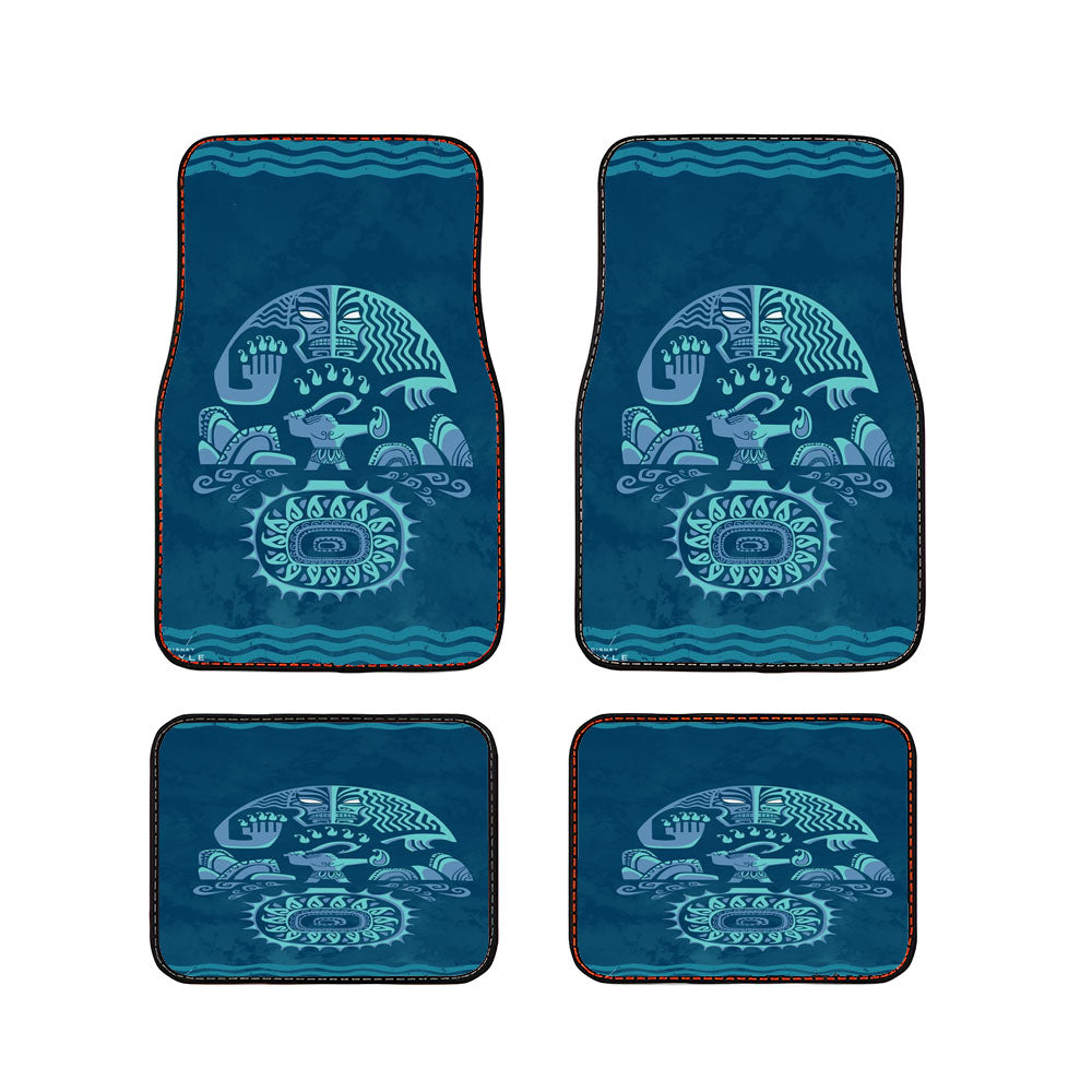 Tribal Aztec Art Disney Moana Car Floor Mats Accessories