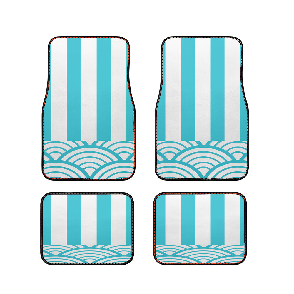 Tribal Blue Mansion Car Floor Mats Accessories