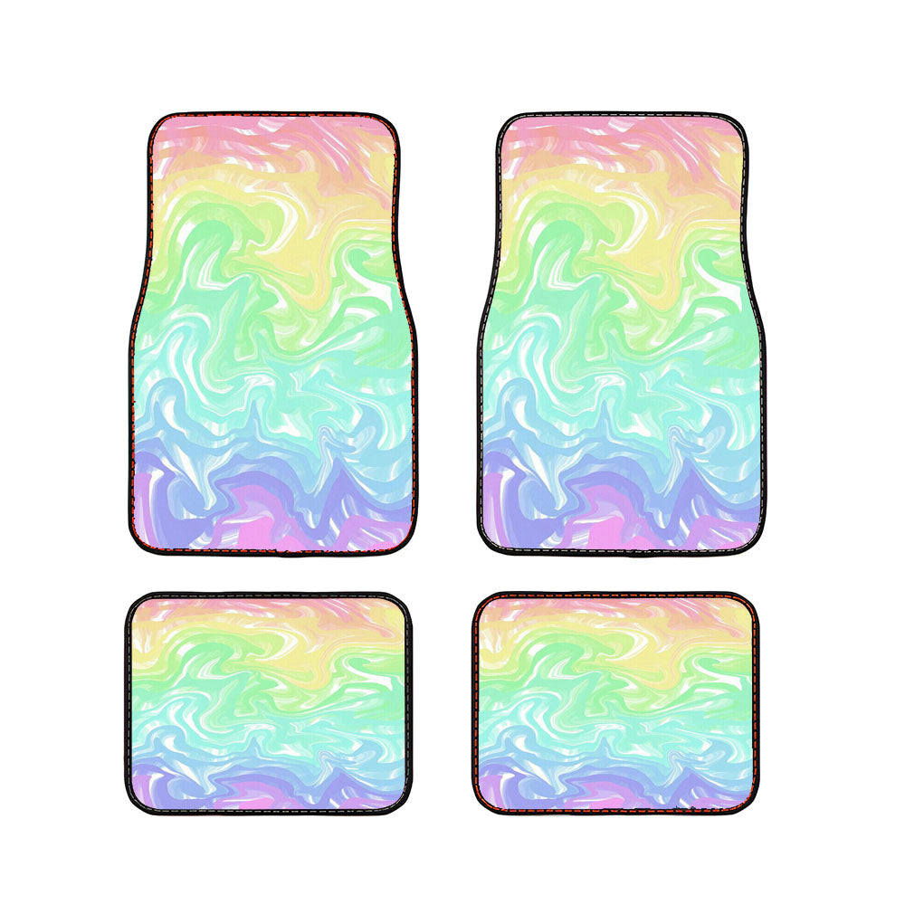 Trippy Tie Dye Car Floor Mats Accessories
