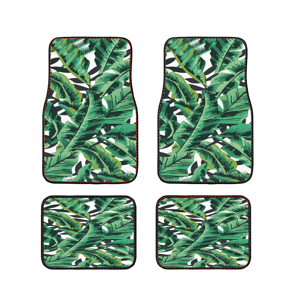 Tropical Banana Leaves Car Floor Mats Accessories