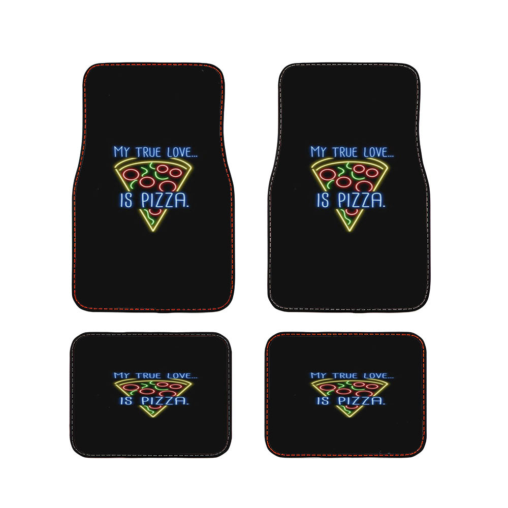 True Love Is Pizza Car Floor Mats Accessories