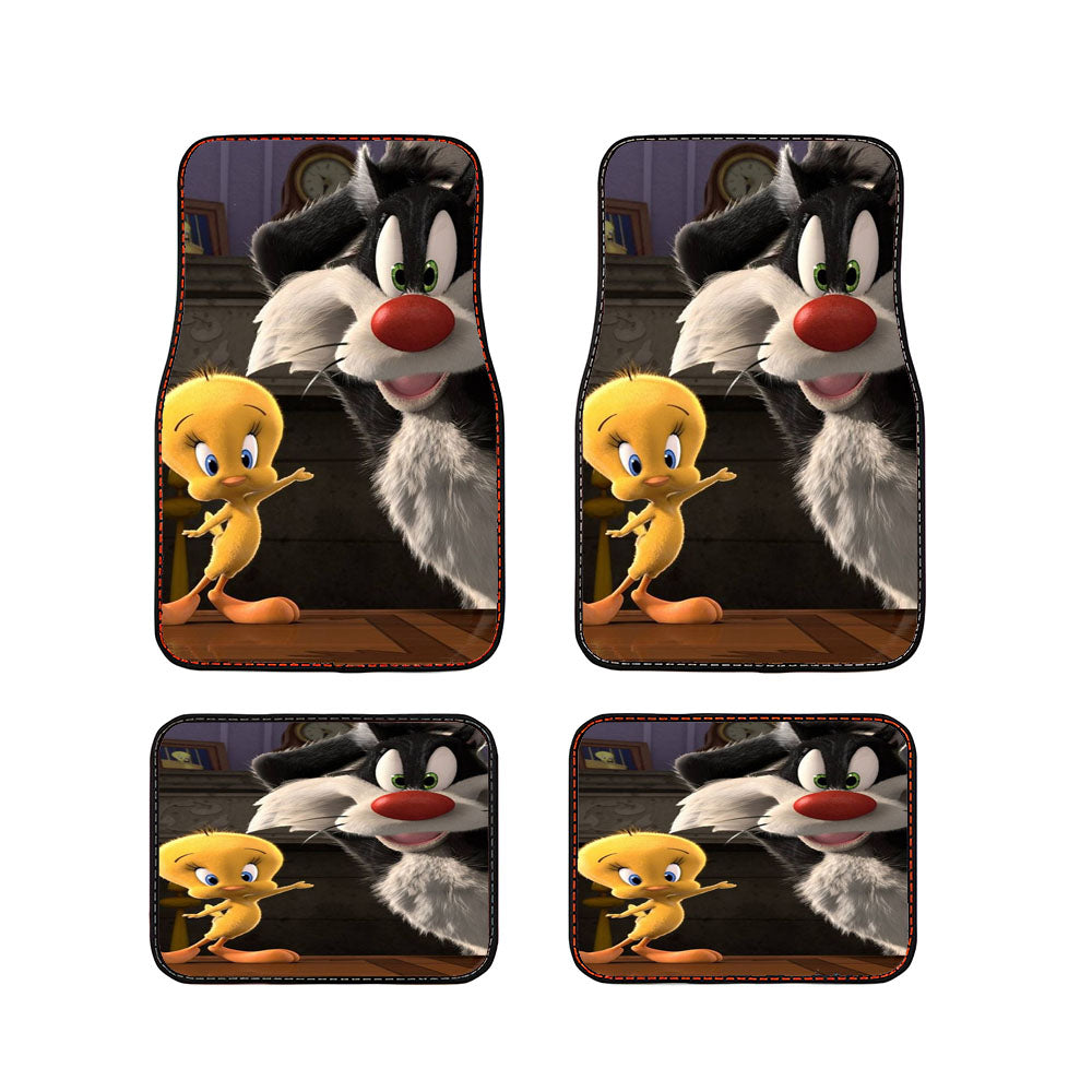 Tweety Bird And Sylvester The Cat Looney Tunes Car Floor Mats Accessories