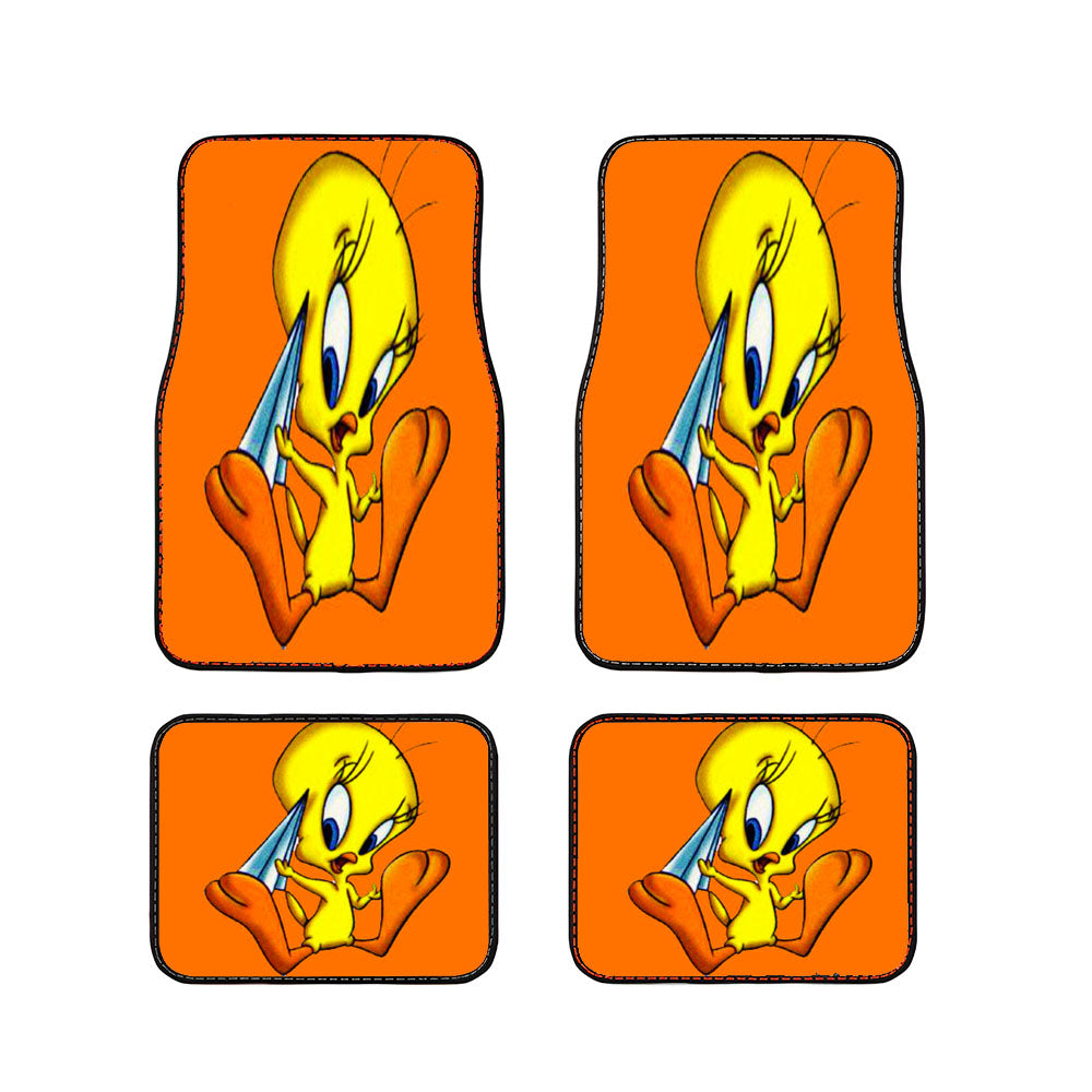 Tweety Bird Orange Car Floor Mats Accessories