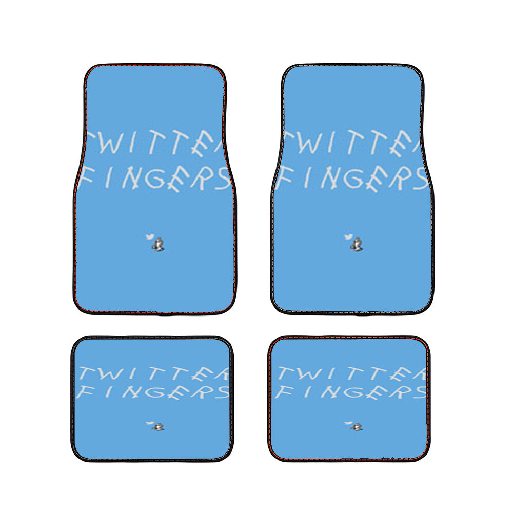 Twitter Fingers Drake 6 God Car Floor Mats Accessories