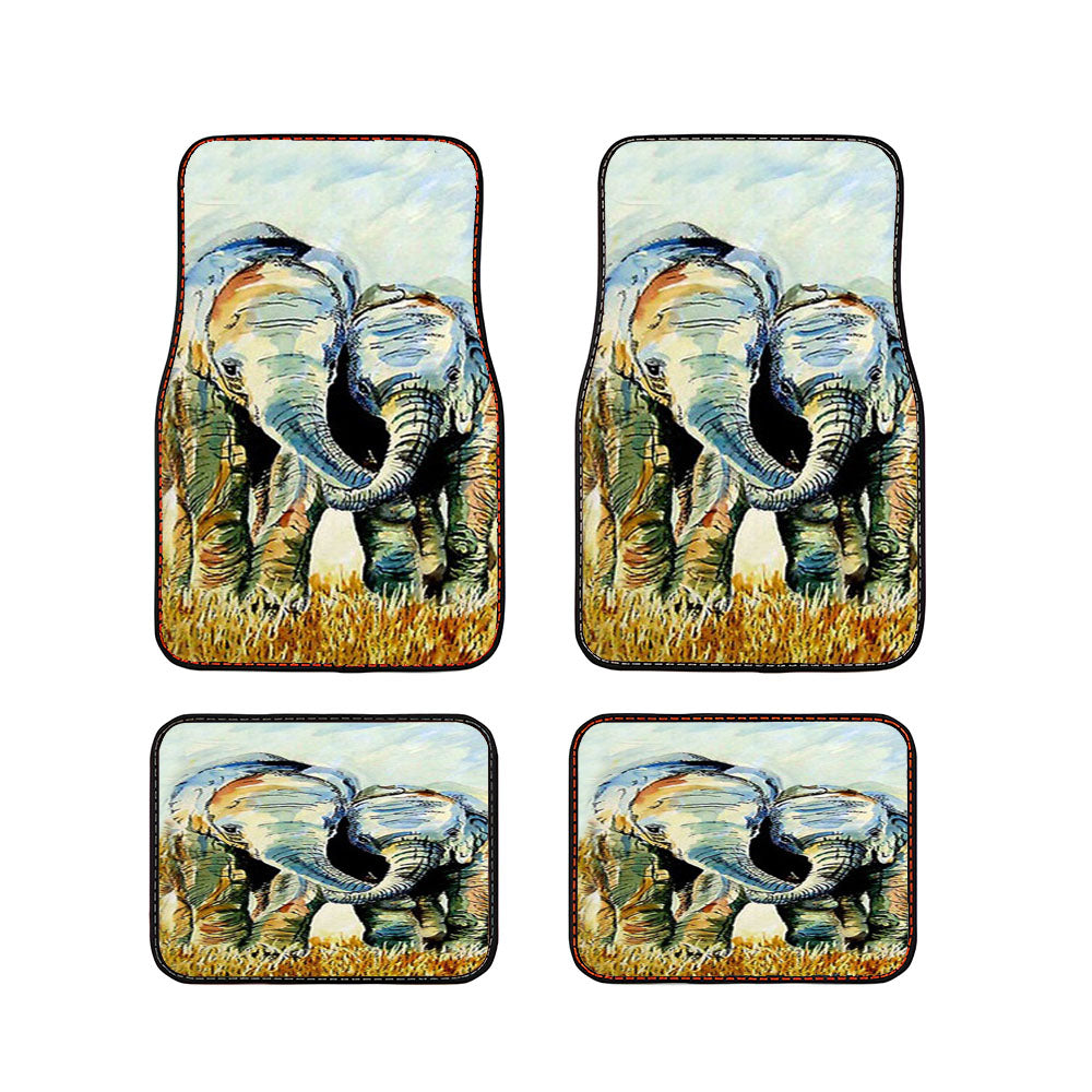 Two Elephants Car Floor Mats Accessories